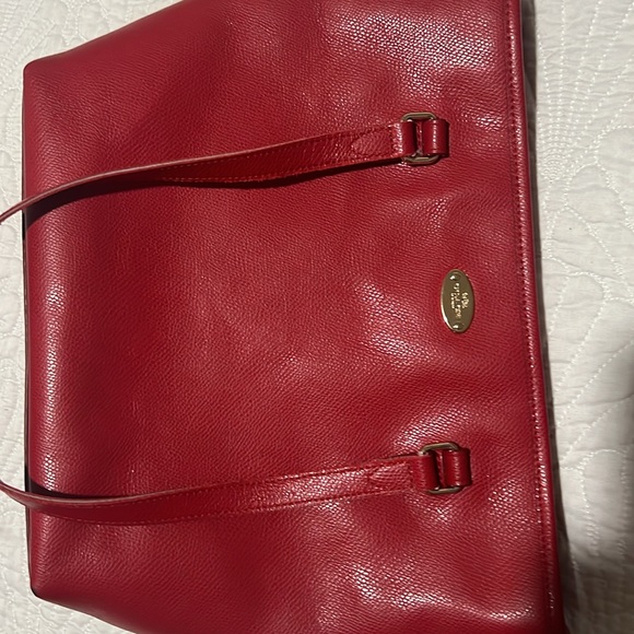 Coach Vibrant Red Tote Bag - Picture 5 of 6